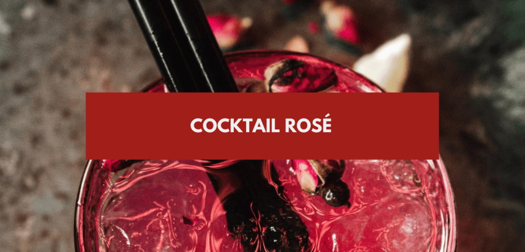Cocktail rosé - cocktail avec du vin rosé